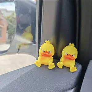 Funny Angry Duck Statue, Cute Cartoon Figurine,Cute Desktopor Car Interior Decoration, Multi-Purpose Indoor-OutdoorHome Decor Gift forFamily and Friends