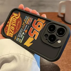 JIACC Rust Racing Pattern TPU Phone Case for iPhone 17 ProMax 16 15 14 13 12 11 XS XR Plus Air Shockproof Drop-Resistant Durable Silicone Case