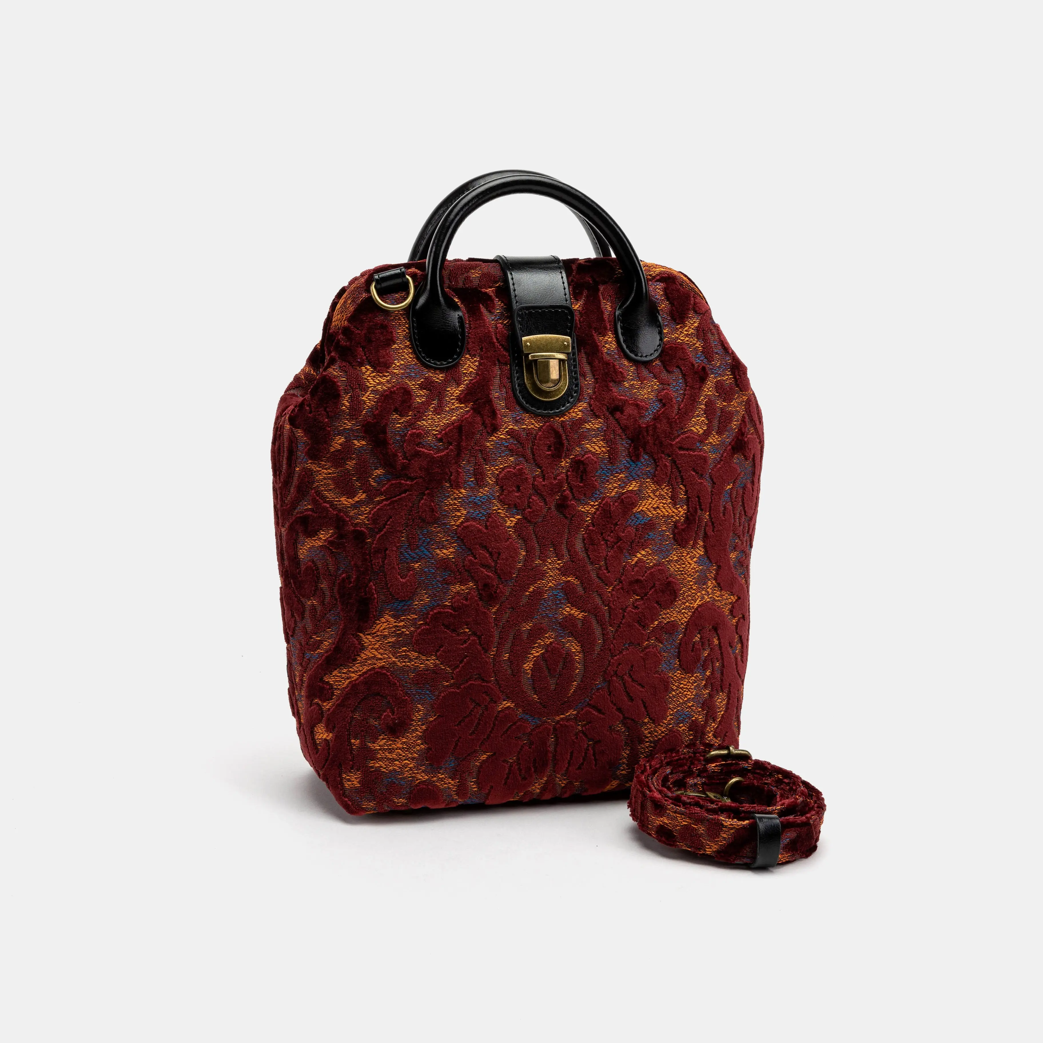 Burnout Velvet Wine Everyday Backpack