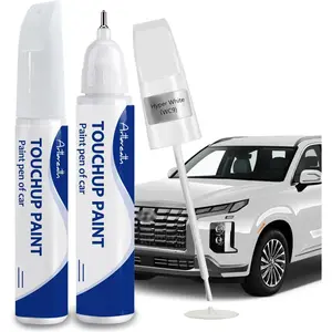 Hyper White(WC9) Touch Up  for Hyundai-Exact Match-Chips and Nicks   Scratch Repair Kit Automotive  Pen for Accent/Creta//TUCSON/SANTA