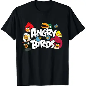 Angry Birds Classic T-Shirt Official Merchandise 100% Cotton Graphic Tee for Fans Comfortable Fit Stylish Versatile Durability