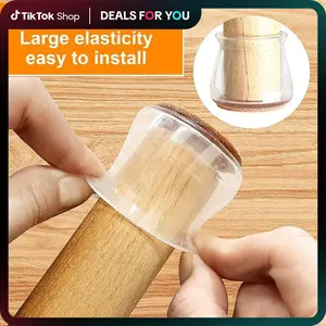 Dealsforyoudays | Chair rubber mat protects the floor from scratches and noise, chair foot mat, suitable for wood floors, tiles, daily household items felt slide. Cover