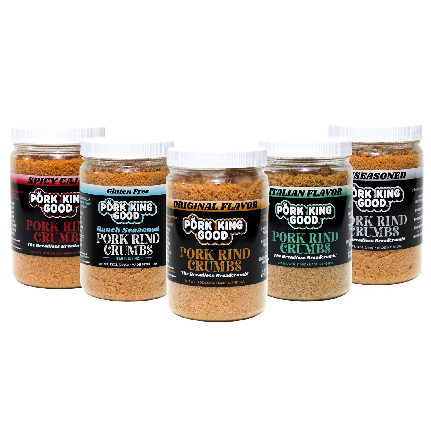Pork King Good Pork Rind Crumb Variety Pack Pork King Good Pork Rind Crumb Variety Pack
