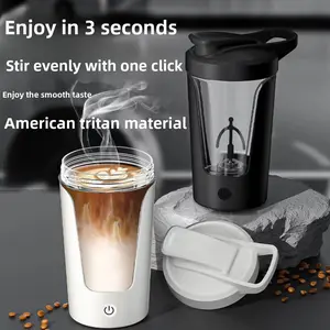 Electric Protein Shaker Bottle - Self-Mixing
