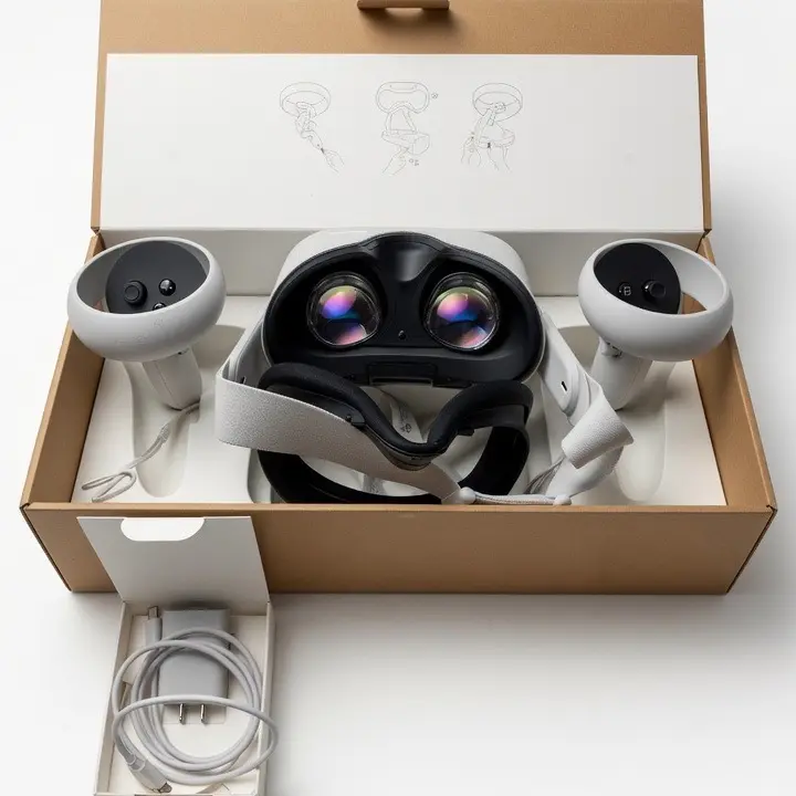 Wearable VR Headset with Touch Controllers Wearable VR Headset with Touch Controllers