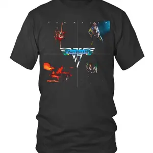 Cotton T-shirt, Hoodie & Sweatshirt Van Halen Album Cover Rock Legends S to 3XL Classic Menswear Top Collar