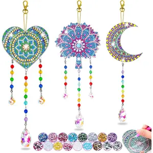 for 6-7-8-9-10 Yeal Old Girls Boys: Arts and Crafts for   6-8-10-12  Art Wind Chimes Kit for Girl Toys  5-11 Present Sun Catcher DIY  by Numbers for Adult  Painting Kit