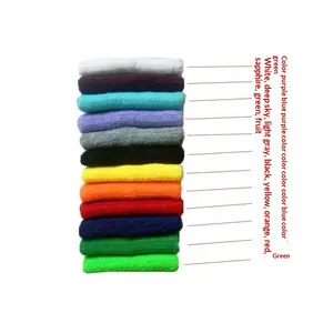 Zizuku Colorful Sports Wristbands Cotton Sweat-Absorbing Towel Wristbands for Fitness Running Basketball Badminton Hand Guards with Imported Latex and No Fading