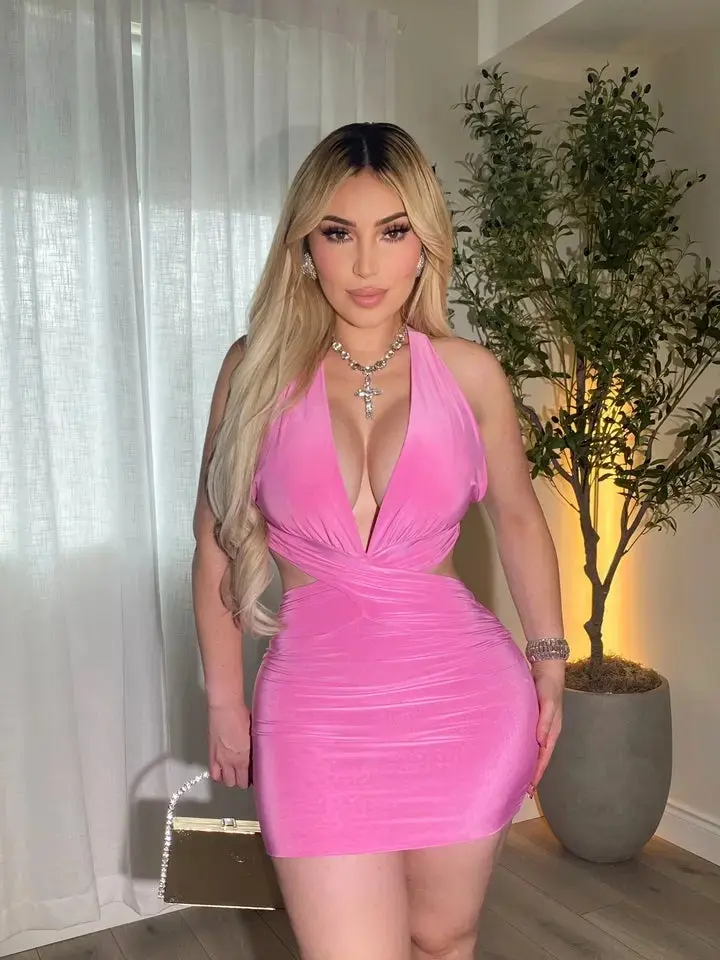 Love Twist Pink Mini Dress