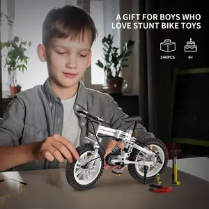 246 Pieces High-Quality Bicycle Model Building Toy Set, Creative Home Decor Ornament, Perfect Gift for Holidays and Birthdays