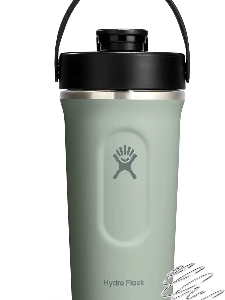 Hydro Flask Shaker Bottle – Insulated Stainless Steel Gym Bottle for Pre Workout & Protein 24 Oz Agave Green