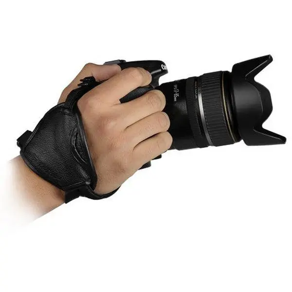 Fotodiox Genuine Leather Ultra Hand Strap, Handstrap Camera Grip fits w/ or w/o battery grip