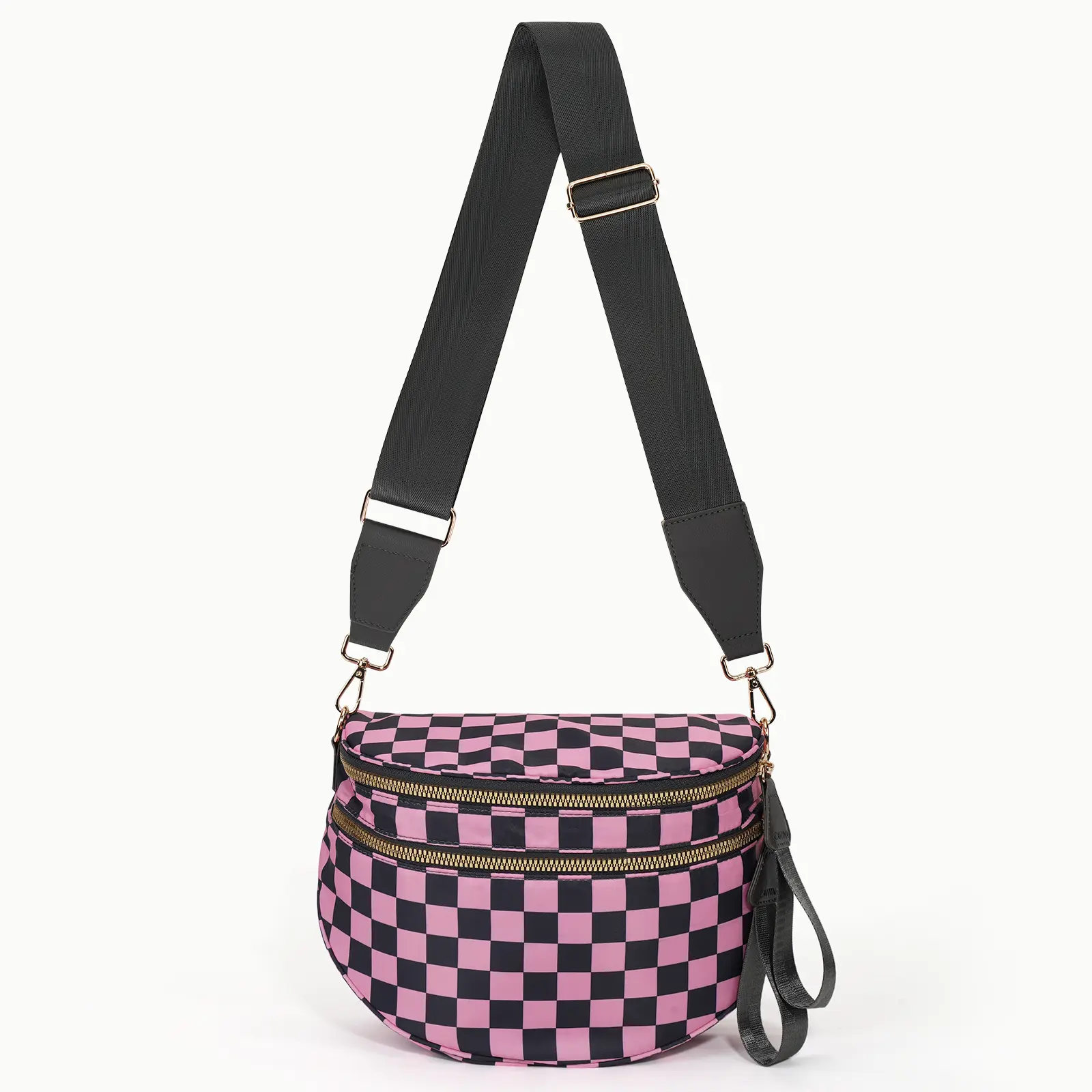 Black + Rose Red Plaid