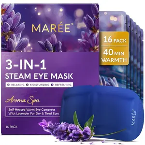 Heated Eye Mask for Dry Eyes & Relaxation Lavender Self Heating Eye Mask for Puffy Eye – Warm Compress for Eyes
