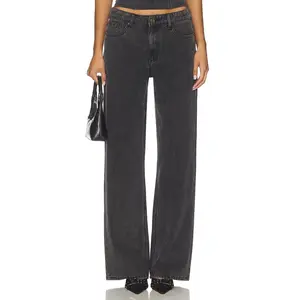 LIONESS Rising Jean in Washed Onyx