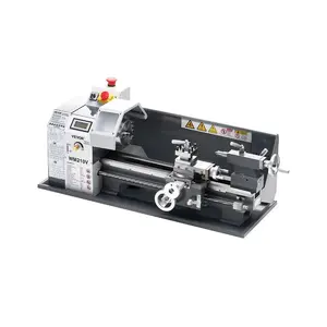 summervibes VEVOR Metal Lathe, 8x 16 in, 550W Benchtop Lathe Machine, 0-2500 RPM Variable Speed, with 0.0003 in Spindle Accuracy Metal Gear, for Processing Precision Parts Imperial/Metric Thread Soft Metals Wood, Aluminium, Iron
