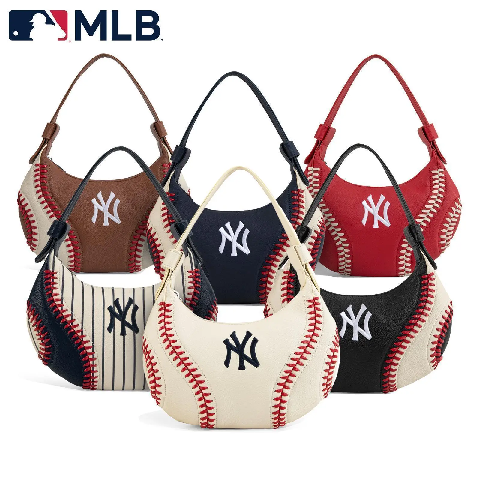 MLB Hobo Bag Shoulder Bag with Adjustable Shoulder Straps Gift Ideas/Christmas Gift Ideas/Gifts for Her