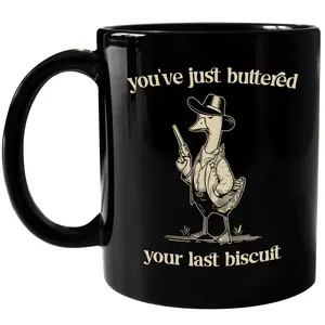 Vintage You've Just Buttered Your Last Biscuit Mug 11Oz, Funny Mug 15Oz, Meme Cup, Silliest Goose Mug, Christmas Gift Ideas