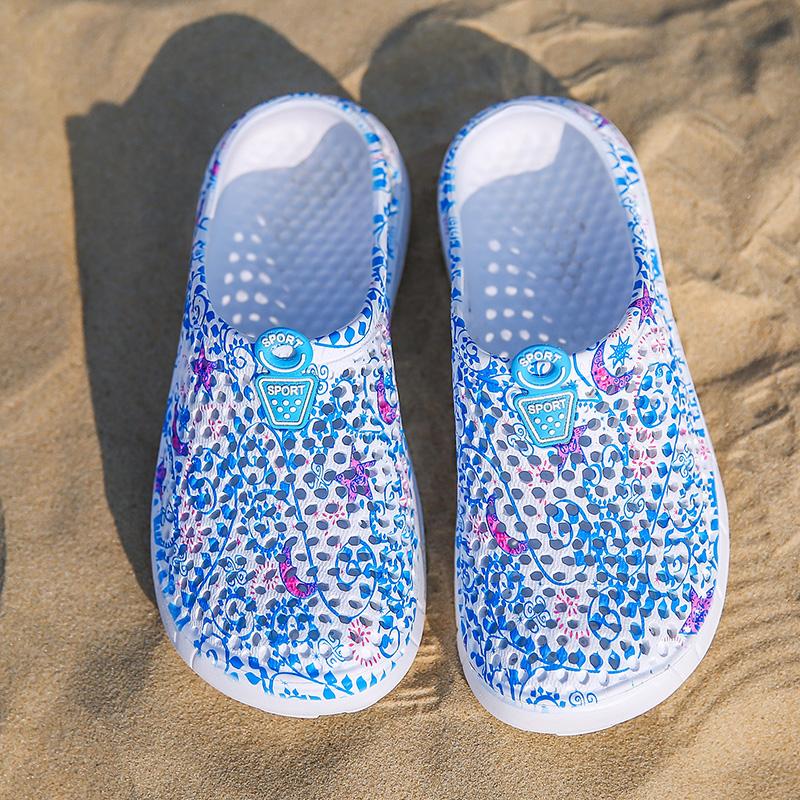 Women's Butterfly & Vintage Floral Print Mesh Clogs, Multi-Color Breathable Waterproof Non-Slip Slip On Mules, Lightweight Summer Sandals for Beach, Garden & Casual Wear