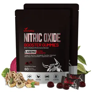 VivoNu Nitric Oxide Booster Supplement with L Arginine and L Citrulline Essential Amino Acids and Ginseng Root, Energy, Heart Health, Muscle Growth & Circulation Support (180p)
