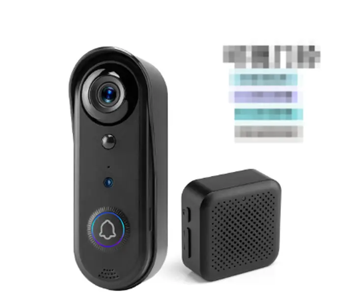 Wireless WiFi-Enabled Smart Doorbell with Visual Intercom & Camera Functionality, Rechargeable Plastic-Body Smart Home Gadget for Home Security, Indoor/Outdoor Use, Doorbells & Intercoms