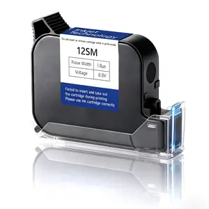 Ink Cartridge 42ML Solvent Fast Dry Ink, Replacement for Handheld & Mini Inkjet Printers, Compatible with 0.5inch/1inch Nozzles