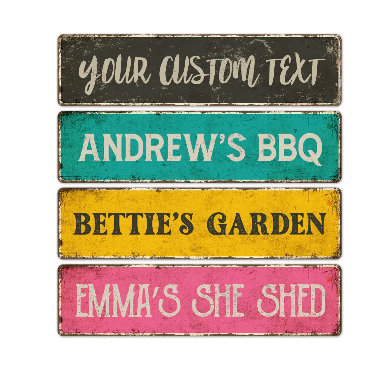 Custom Rustic Sign, Personalized Decor Street Signs, 3x12 Inches, ACM, Fade Resistant, Made in USA by Sigo Signs