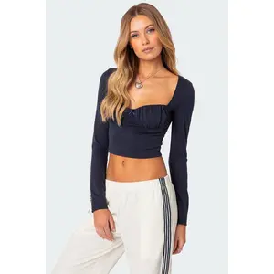 Rain Cupped Long Sleeve Top