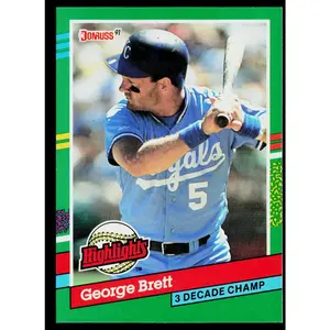 George Brett 1991 Donruss Bonus Cards #BC-19b Kansas City Royals