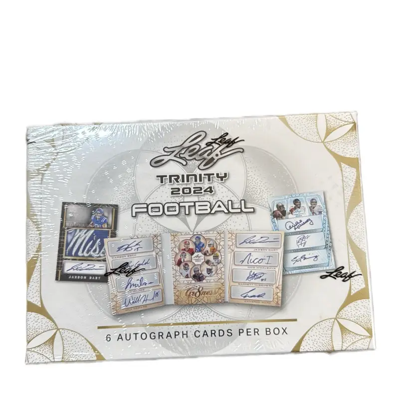 2024 Leaf Trinity Football Hobby Card Shuffle - 1 Autographed Card Pick
