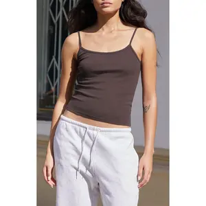 John Galt Women's Brown Skylar Tank Top