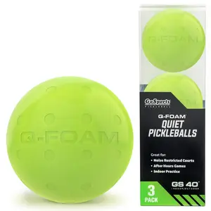 GoSports GS 40 Q-Foam Pickleballs - Quiet Foam Balls for Indoor and Outdoor Practice