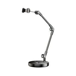Adjustable Universal Metal Phone Tablet Stand, Cell Phone Holder, Multi-Angle Desktop Holder, Ideal for Live Streaming, Selfie Sticks, Tripods, Video Recording