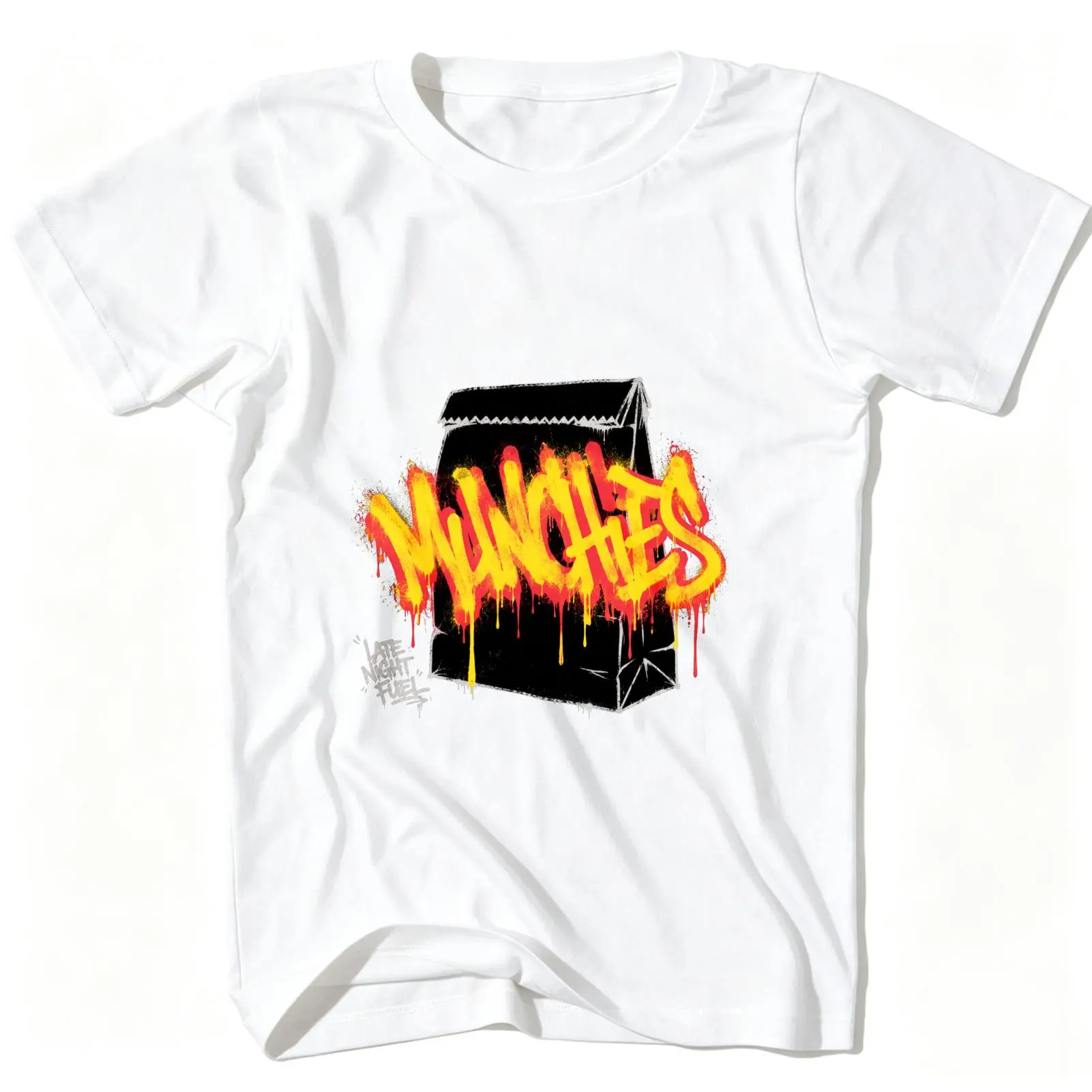 Carpesun Streetwear Graffiti Style T Shirt Bold Matches Flame Design Screen Print Casual Daily Wear Unisex Fit Gift For Friends And Family