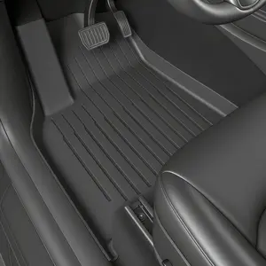 TPE All Weather Floor Mats and Trunk Liner Complete Set for Tesla Model 3 Y 2020-2026 Front Rear Row Floor Liners for Model Y Juniper 5 Seater
