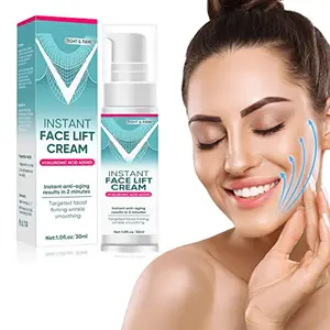Instant Face Lift Cream, Temporary Face Tightening Cream, Neck, Eye Anti-Aging Serum for Smoothing Fine Lines, Wrinkles and Firming Loose Sagging Skin in 2 Minutes