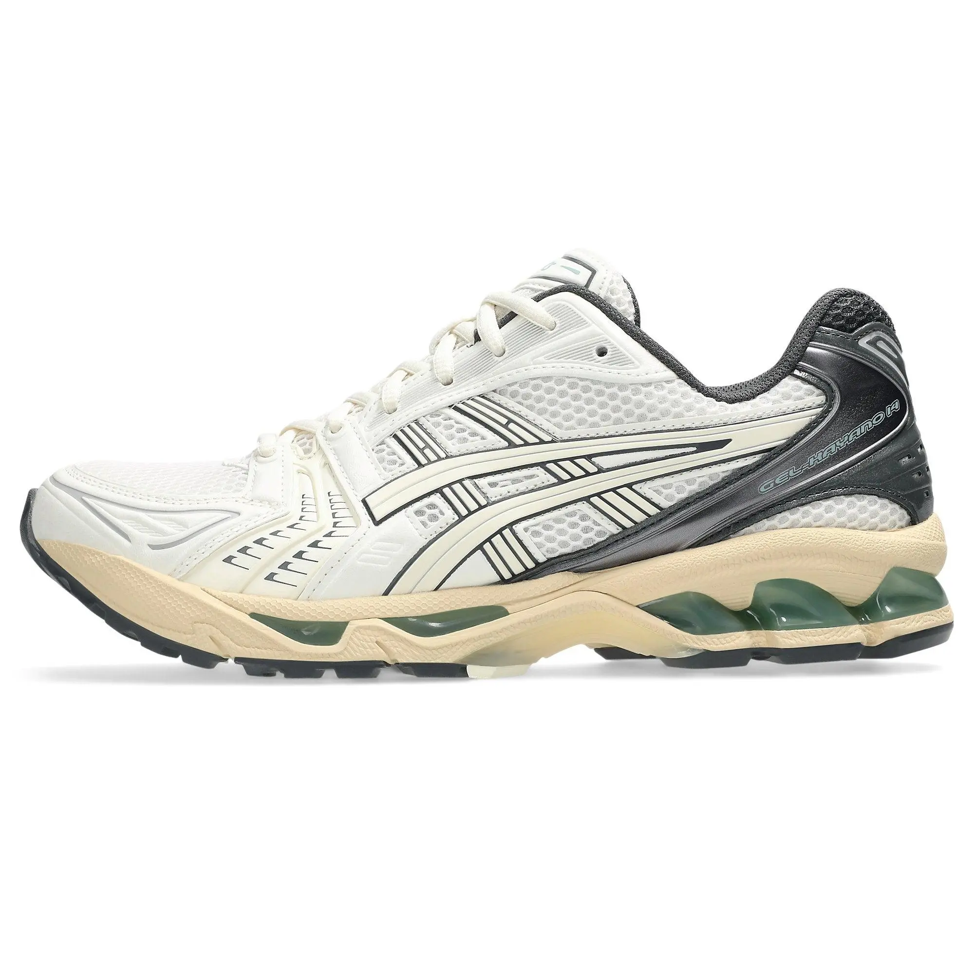 [1203A537-113] MENS ASICS GEL-KAYANO 14 'CREAM OBSIDIAN GREY'