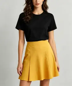 Plain Bold  Timeless Black Cotton TeeEasy To Match Perfect For Everyday Wear Or As An Inner Layer,And summer outfits, ideal gift for friends and family.(T-shirt Only)