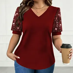 Rosette&Co Women's Babydoll Sleeveless Tank Top - V Neck, Pleated Ruffle Peplum Blouse, Slimming Casual Summer 2026 Trendy Fit for Any Body Type, Elastic Ruffled Sleeves, Summervibes Outdoorfun Womenswear