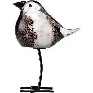Glass Bird Figurines Art Collectible Ornaments Statue Figurines Modern Handmade Sculpture Home Decor