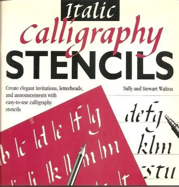 USED-Italic Calligraphy Stencils by Stewart Walton (Paperback)