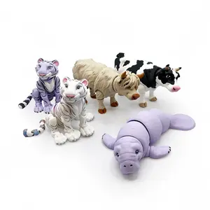 The Mat Mire Collection - Articulating Plastic Animal Figurine super cute creative animal