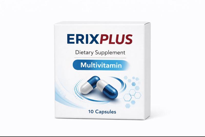 ErixPlus Multivitamin Dietary Supplement - 10 Capsules for Essential Nutritional Support