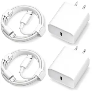 [Buy 1 get 1 free] 40W PD USB C Fast Charger with 6FT USB C to Lightning Charging Cable for iPhone 14/13/12/11, iPad, Super Fast Chargers And Data Sync Cord Set Smartphone Travel Accessories