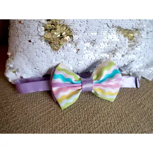 Spring Chevron Bow tie