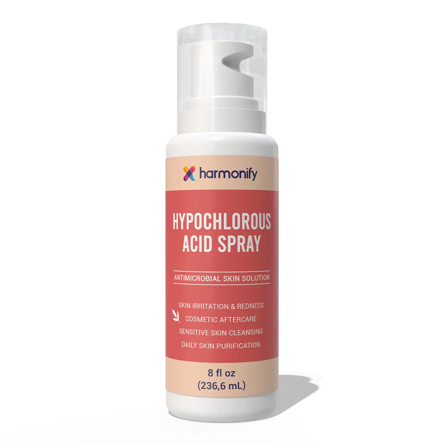 HARMONIFY Hypochlorous Acid Spray for Face & Skin | 8 oz | Facial Spray Daily Skin Solution, Made in USA Moisturizers Skincare Gentle Soothing