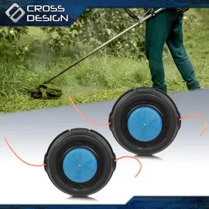 CROSSDESIGN 2 Pack T35 Tap Trimmer Head Dual Line Fit For Husqvarna 224L 225L 232L 240 322L