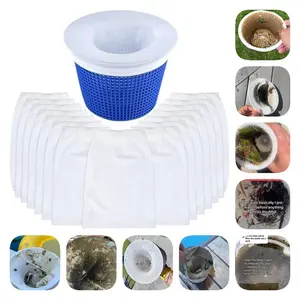 Pool Skimmer Socks, 10pcs/50pcs Filters Baskets, Skimmers Cleans Debris and Leaves for In-Ground and Above Ground Pools, Swimming Supplies