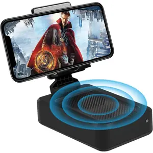 Cell Phone Stand with   Speaker Compatible for //iPad Tablet, Anti-Slip Design Phone Stand with  Surround Sound for ,Office,Outdoor etc.