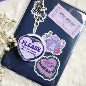 Please Don't Talk To Me While I'm Reading Magnetic Kindle Grip, Phone Holder, Griptok, E-Reader Accessories, Bookish Merch for Book Lovers grip cute sticky  phone  grip grip holder